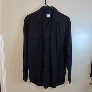 Wrangler snap up long sleeve shirt